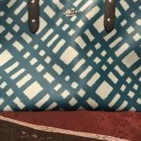 Authentic Turguoise Coach Tote for sale in Kerrville TX by Garage Sale Showcase member Lauralace15, posted 05/07/2019