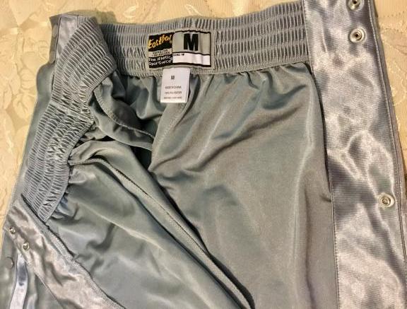 Men’s silver snap off pants