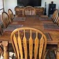 Kitchen table & Chairs & Hutch for sale in Fallston MD by Garage Sale Showcase member goodstuff, posted 07/20/2019