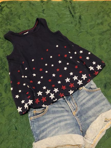 Little girls size 4 4th of July outfit