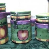 APPLE KITCHEN CANNISTERS for sale in Brunswick GA by Garage Sale Showcase member Leshc09251929, posted 06/27/2019