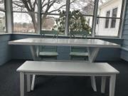 Dining table and chairs/bench for sale in Bellevue OH