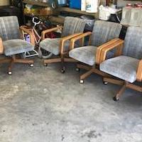 6 blue chairs for sale in Pottsboro TX by Garage Sale Showcase member 4ldjacobs, posted 05/13/2019
