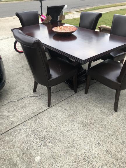 7 Piece Dining Room Set with Leaf