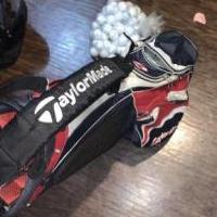Taylor Made bag with irons, drivers and balls for sale in Noblesville IN by Garage Sale Showcase member Calum&Decorating, posted 09/20/2019