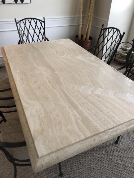 Travertine Marble Dining Table for sale in Leesburg VA
