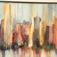 Framed Picture of City Landscape for sale in Carmel IN by Garage Sale Showcase member stacieg, posted 12/21/2019