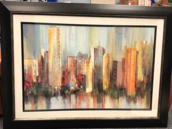 Framed Picture of City Landscape for sale in Carmel IN