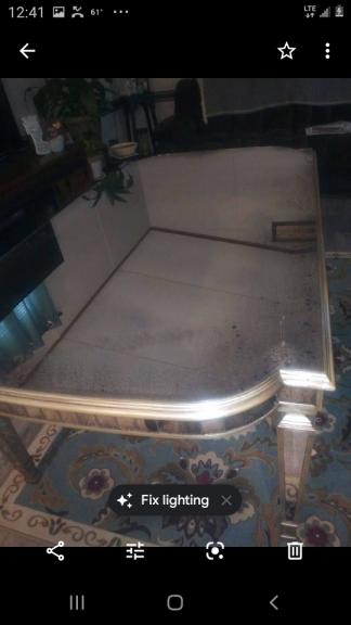 Mirrored  Glass Table for sale in Newton NC