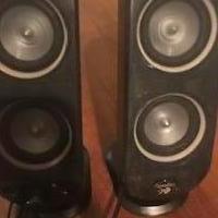 2 Logitech Speakers for sale in Bogart GA by Garage Sale Showcase member Maria, posted 09/18/2019