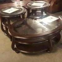 3 living room tables by Yuxenburg for sale in Louisburg NC by Garage Sale Showcase member EverythingMustGo119, posted 11/30/2019
