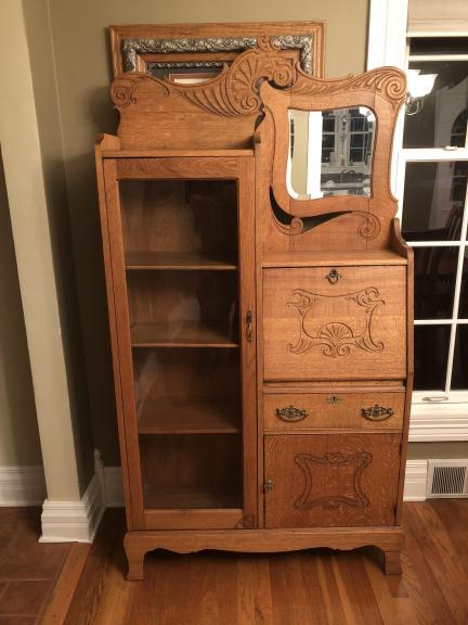 Antique oak secretary 1890-1920 for sale in Crystal Lake IL