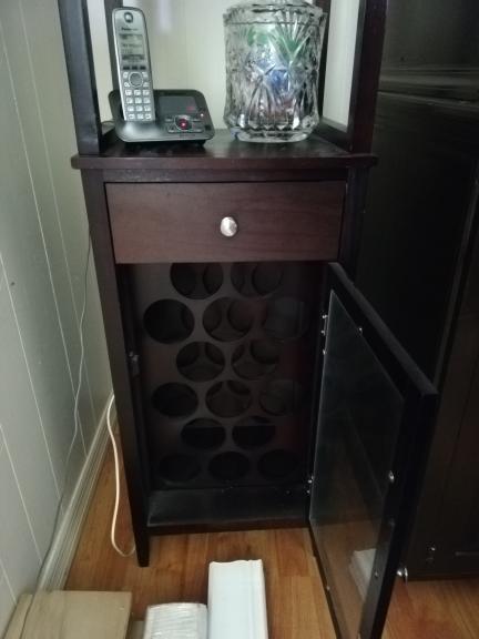 wine rack cabinet (solid wood)
