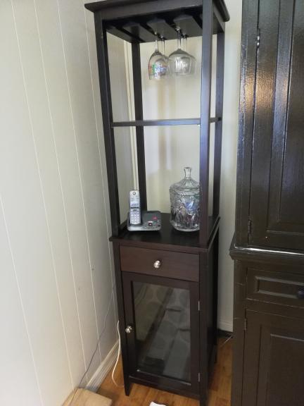 Wine rack cabinet (solid wood) for sale in Naples FL