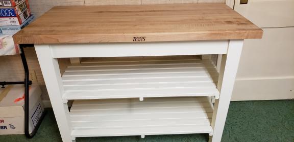 Boos Butcher Block Kitchen Island Retail $1181.00 for sale in Effingham IL