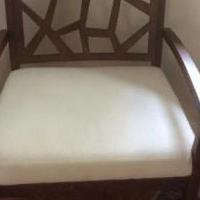 Pair (2) upholstered fabric seat for sale in Sebastian FL by Garage Sale Showcase member Cervera, posted 11/28/2019