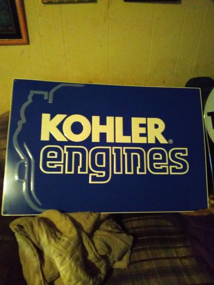 KOHLER ENGINES metal sign 3ft long 2ft wide for sale in Muskegon MI