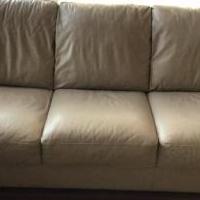 Leather Sofa and love seat for sale in Pinehurst NC by Garage Sale Showcase member WalterH, posted 12/28/2019