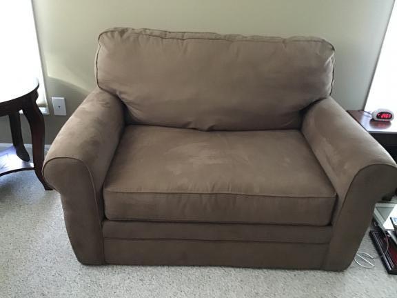 Chair - oversized, turns into bed for sale in Pinehurst NC