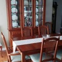 Dining Room set with 8 chairs for sale in Pinehurst NC by Garage Sale Showcase member WalterH, posted 12/28/2019