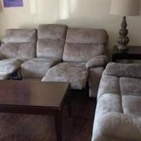 5 Pc Living Room with Reclining Sofa - $500 for sale in Naples FL by Garage Sale Showcase member bijumr, posted 12/01/2019