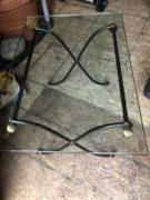 Small coffee table with glass top for sale in All NY