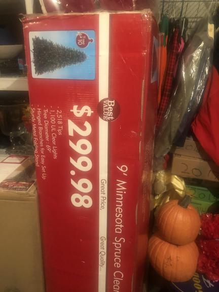 9’ Artificial Christmas Tree for sale in Fishers IN