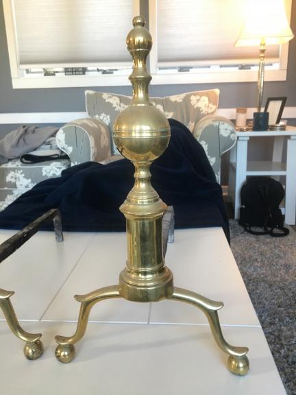 Antique andirons