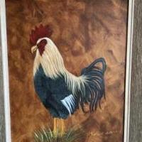 Rooster painting for sale in Castleton VT by Garage Sale Showcase member Jami1217, posted 01/11/2022