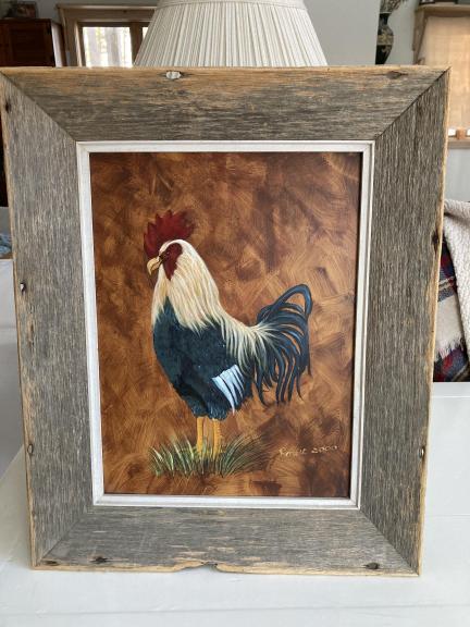 Rooster painting for sale in Castleton VT