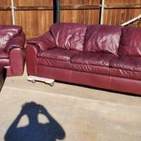 Leather Sofa and Chair for sale in Lubbock TX by Garage Sale Showcase member Russell16, posted 11/08/2019