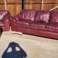 Leather Sofa and Chair for sale in Lubbock TX by Garage Sale Showcase member Russell16, posted 11/08/2019