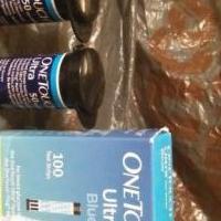One Touch Ultra Blue glucose test strips for sale in Bradford PA by Garage Sale Showcase member Jb6371#47, posted 10/19/2019
