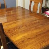 Solid Oak dining Rm Table & chairs  Absolutely Beautifull for sale in Bradford PA by Garage Sale Showcase member Jb6371#47, posted 11/12/2019
