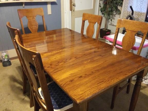 Solid Oak dining Rm Table & chairs  Absolutely Beautifull for sale in Bradford PA