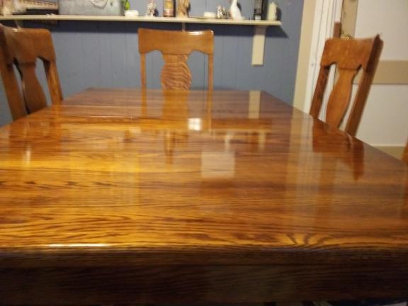 Solid Oak dining Rm Table & chairs Absolutely Beautifull for sale in Bradford PA