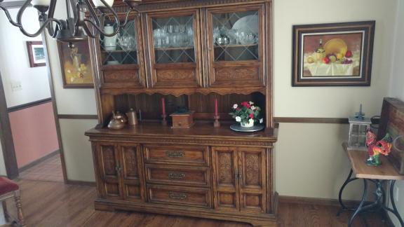 Oak Hutch & Buffet for sale in Iowa City IA