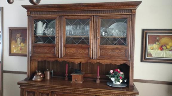 Oak Hutch & Buffet