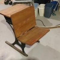 Child Sized Antique School Desk for sale in Iowa City IA by Garage Sale Showcase member TomTom, posted 11/08/2019
