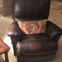 RECLINER  brown leather for sale in Elgin IL by Garage Sale Showcase member Call Bill @ 224-422-9800, posted 09/29/2019