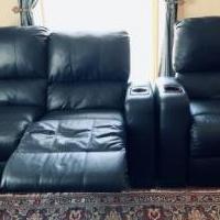 Recliners - media room set of 3 for sale in Monterey CA by Garage Sale Showcase member Kajol, posted 02/26/2020