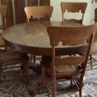 Dining Room Table w/4 ext. for sale in Oakfield NY by Garage Sale Showcase member Terry’s, posted 07/17/2020