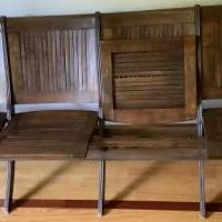4-Seater Slatted Pew Church Chairs for sale in Oakfield NY by Garage Sale Showcase member Terry’s, posted 07/17/2020