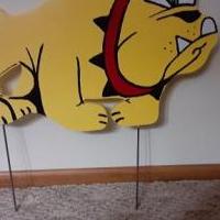 Bulldog Yard Sign    Hand Crafted for sale in Batavia IL by Garage Sale Showcase member Selling Stuff, posted 11/22/2020