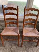6 Ladder back, rush seat chairs for sale in Brownsburg IN