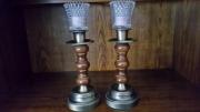 Vintage Homco Brass and Wood Candle Holders for sale in Beaver PA