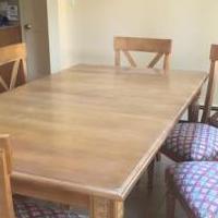 Ethan Allen dining table with 6 chairs for sale in South Orange NJ by Garage Sale Showcase member HaniePW, posted 09/04/2020
