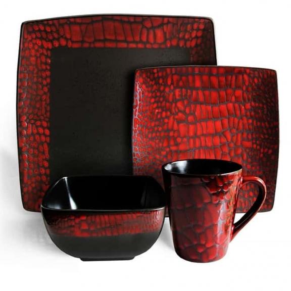 American Atelier Boa Red 16 Pc Dinnerware for sale in Rockport TX