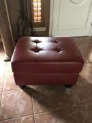 Red Faux Leather Foot Stool for sale in Rockport TX