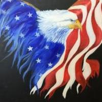 Old Glory Painting for sale in Gouldsboro PA by Garage Sale Showcase member Artistor, posted 07/14/2020